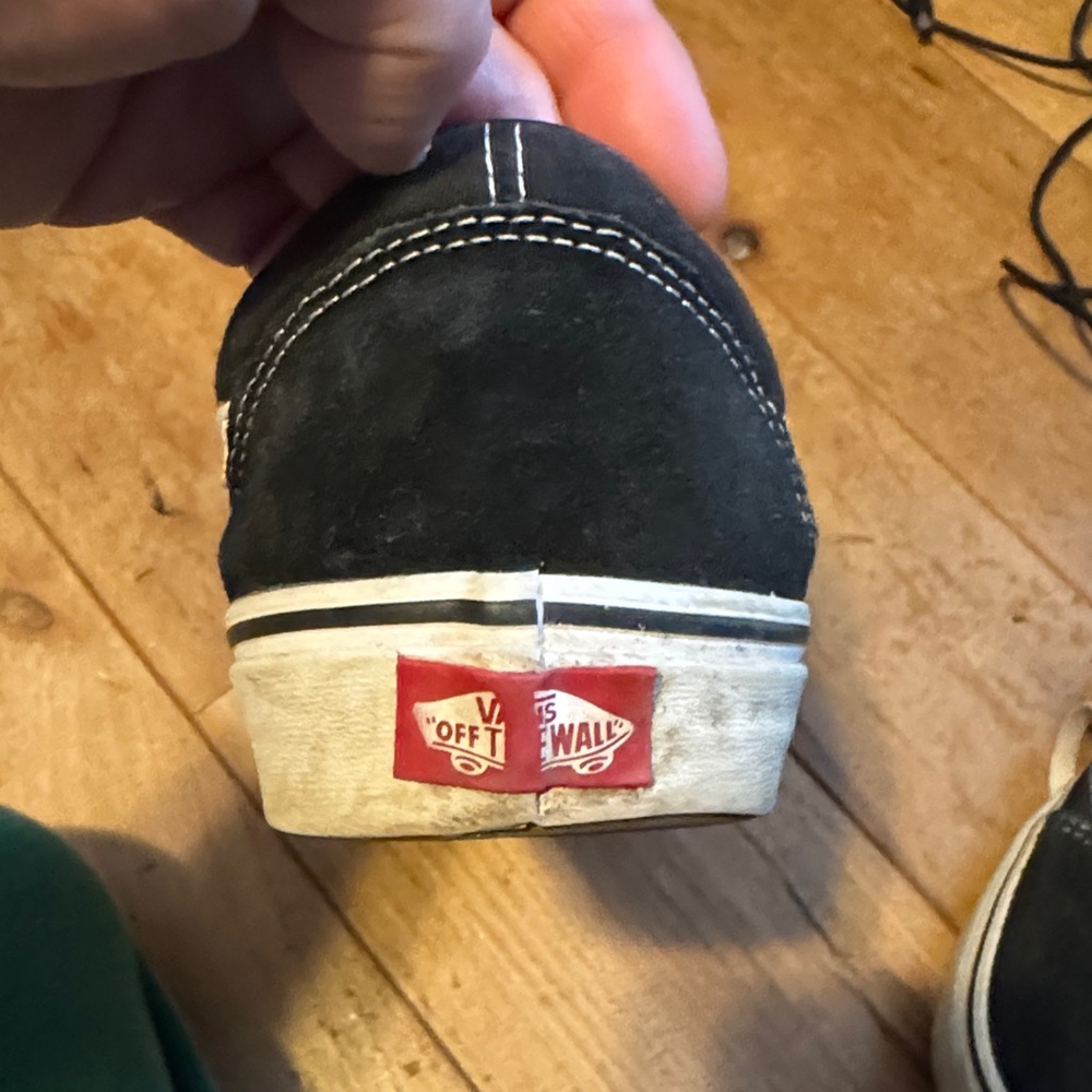 Vans Classic Black and White Sneakers - Picture 3 of 5